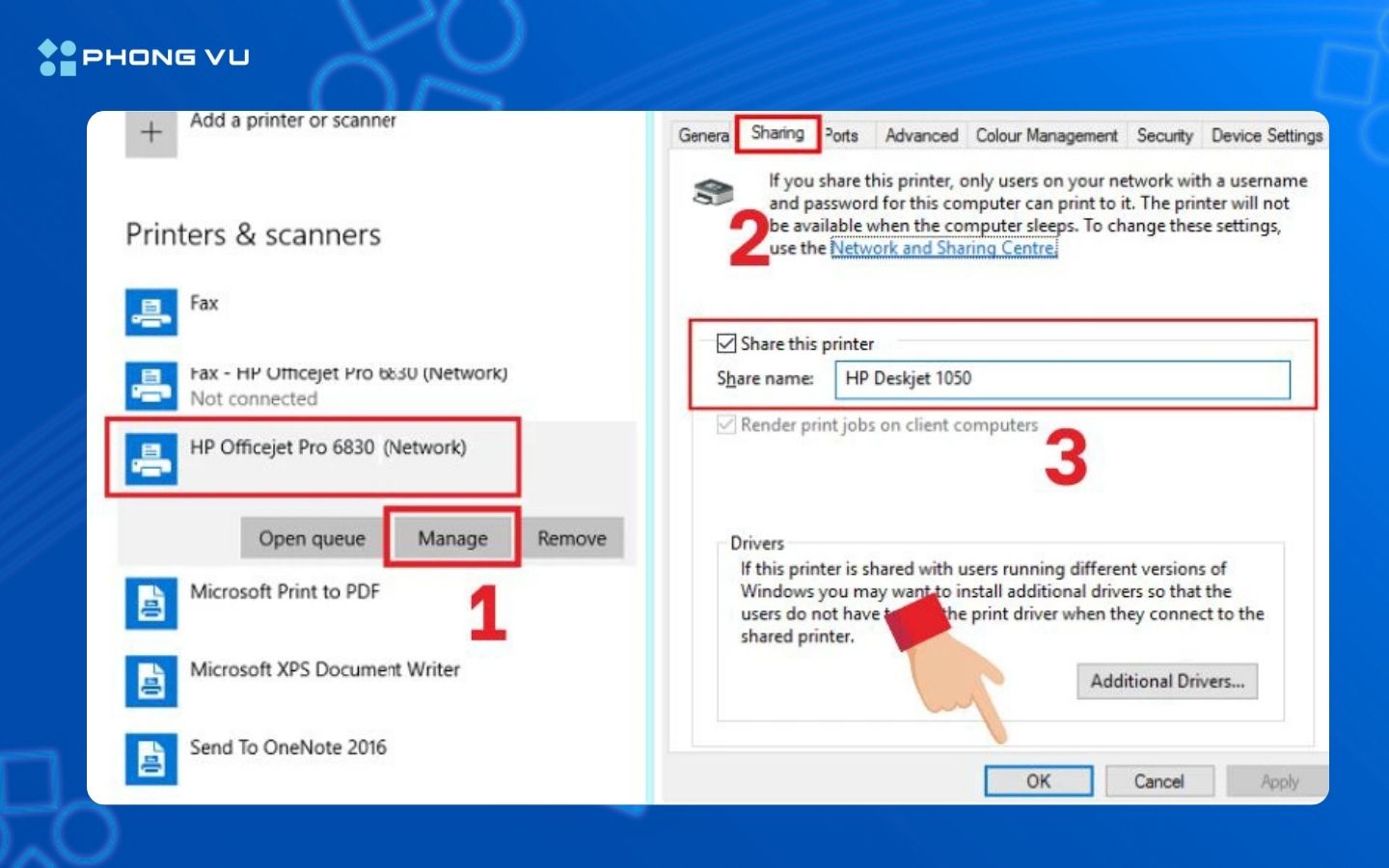 Cách sử dụng máy in cho người mới bắt đầu đơn giản nhất 3 Chia sẻ quyền in cho các máy khác (nếu cần)