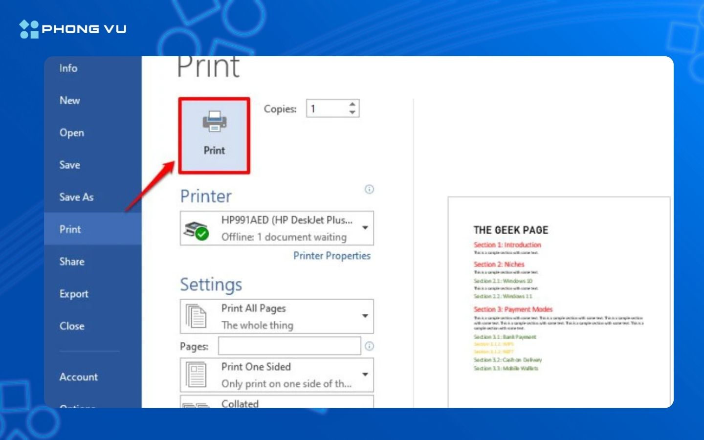 Cách sử dụng máy in cho người mới bắt đầu đơn giản nhất 4 Tiến hành in