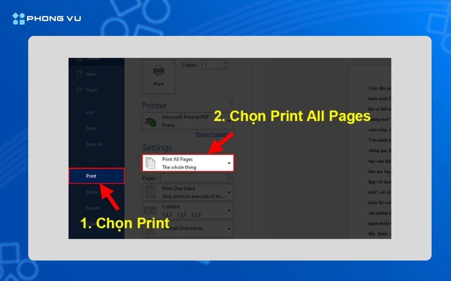 Cách sử dụng máy in cho người mới bắt đầu đơn giản nhất 14 Nhấn vào mục Print All Pages