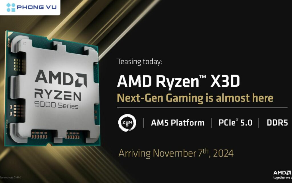 AMD chính thức cho ra mắt Ryzen 9000X3D trên thị trường