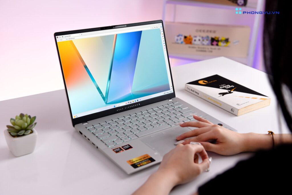 Vivobook S14 M5406WA có thể đáp ứng tiêu chuẩn PANTONE Validated, mang lại màu sắc chính xác và sống động