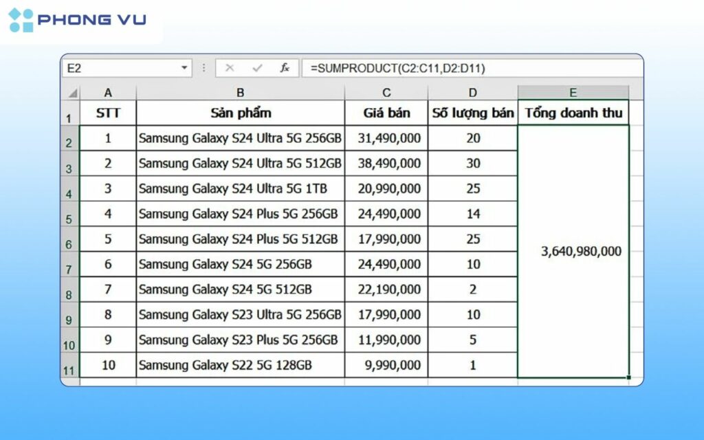 ham dem co dieu kien trong excel 6