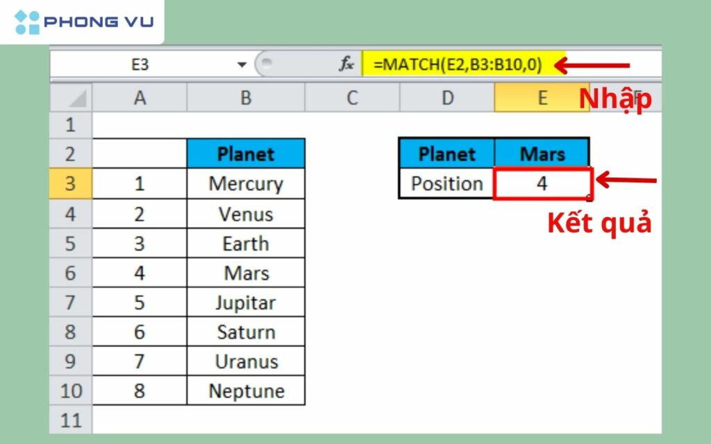 Tìm kiếm chính xác với kiểu 0