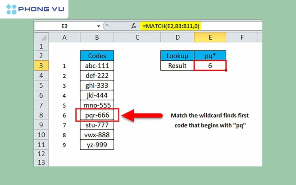 Khớp với ký tự đại diện khi match_type được đặt thành 0