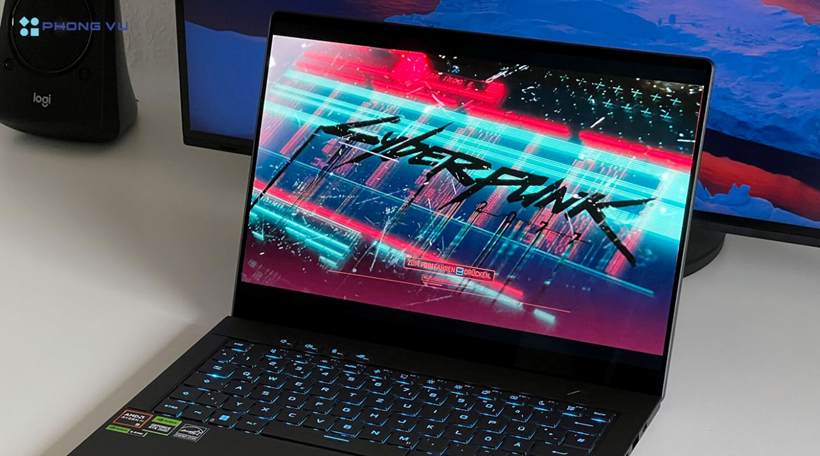 ASUS ROG Zephyrus G14 với màu Eclipse Gray sở hữu sức mạnh đáng gờm nhờ bộ vi xử lý AMD Ryzen™ 9 8945HS