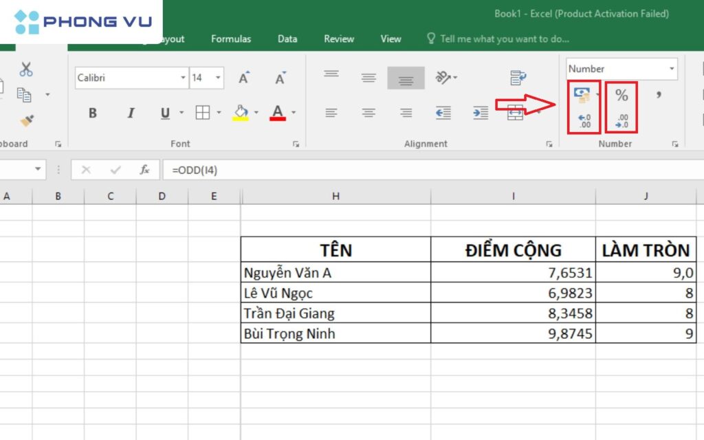 Cách làm tròn số trong Excel đơn giản, dễ dàng nhất