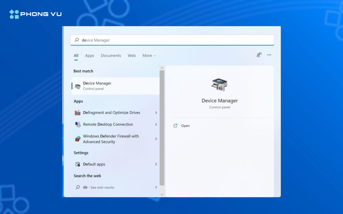 Mở Device Manager và truy cập Network adapters để kiểm tra driver Wi-Fi