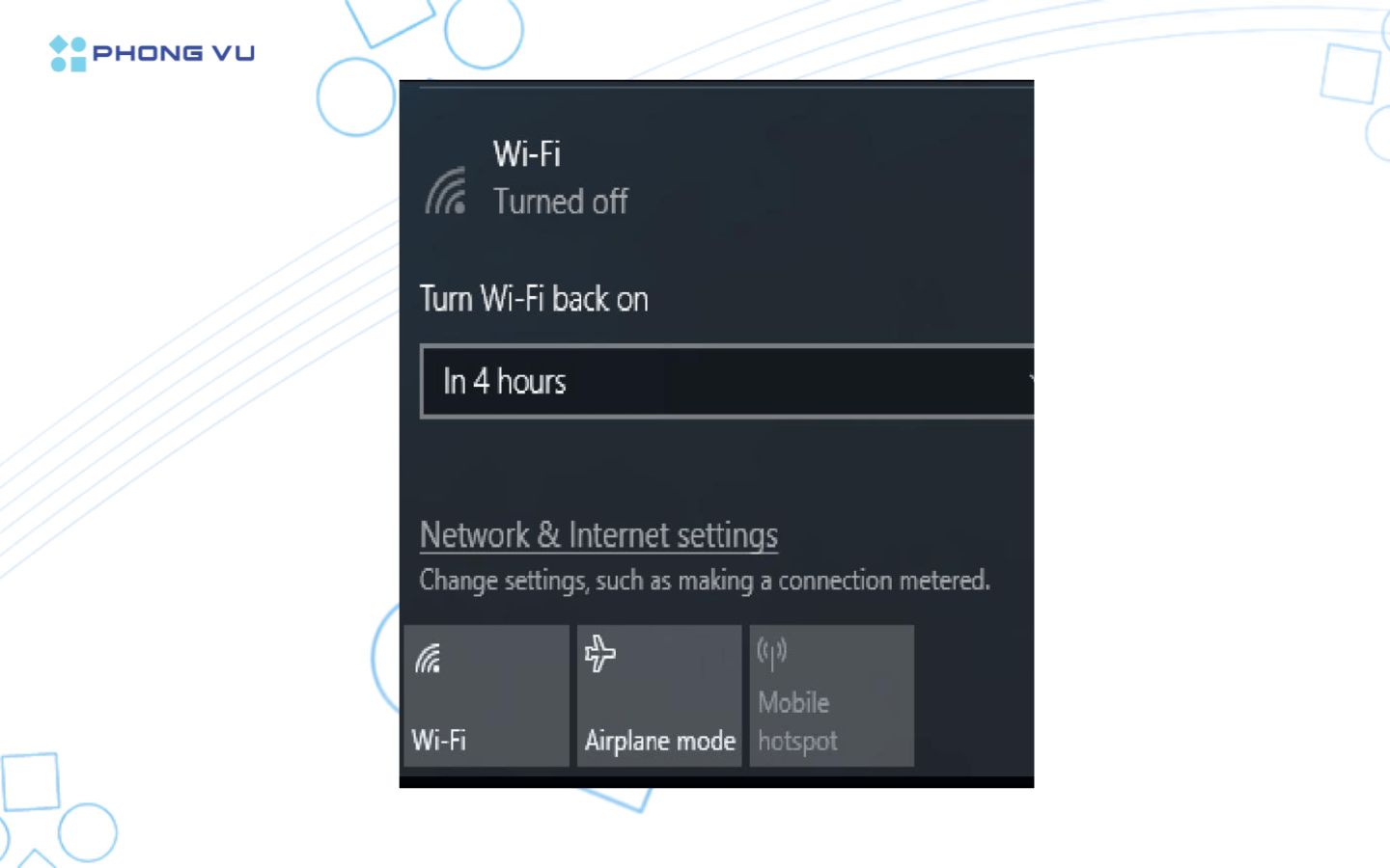 Kiểm tra wifi đã được bật hay chưa bằng phím tắt