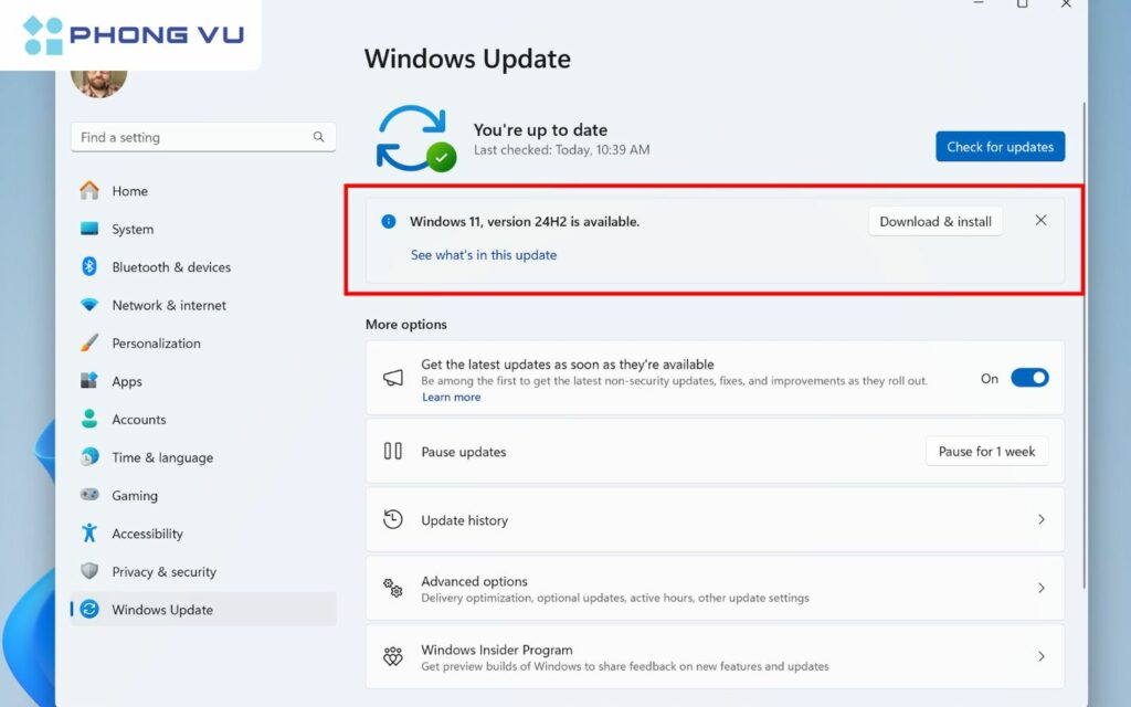 Cập nhật phiên bản mới nhất của Windows 11 để trải nghiệm những tính năng trên