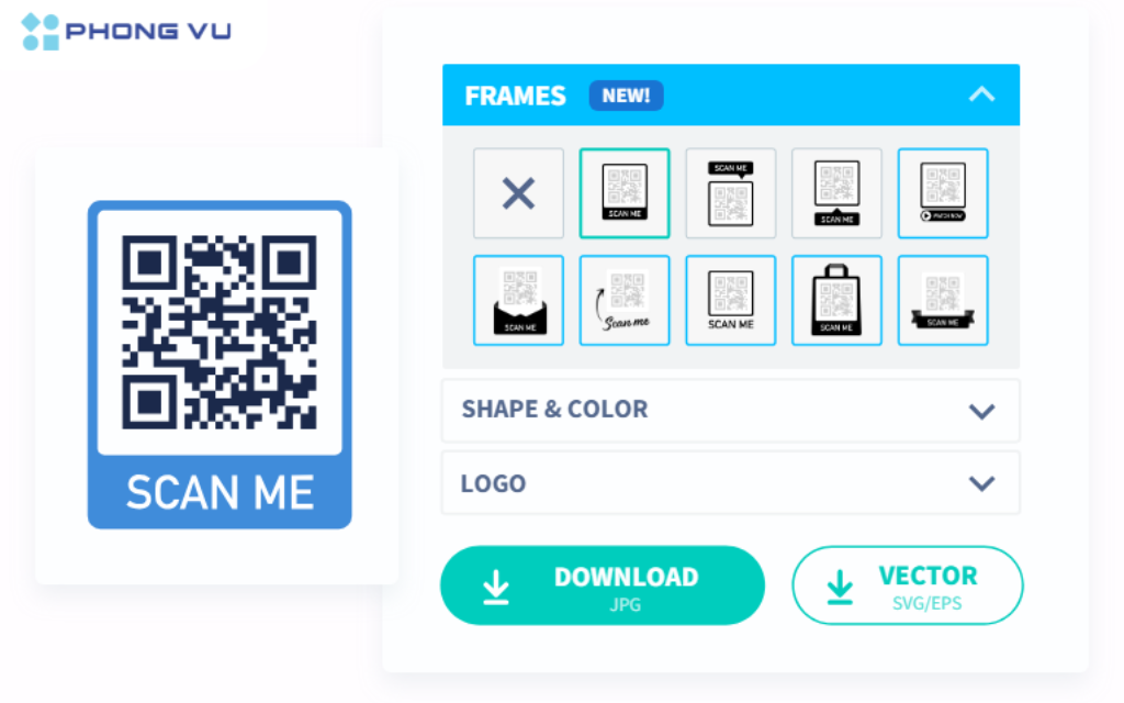 QR Code Generator cung cấp giao diện thân thiện với người dùng và nhiều tính năng tùy chỉnh