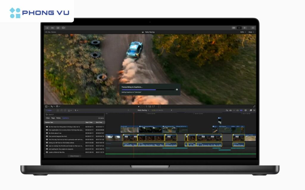 Apple ra mắt Final Cut Pro 11 với nhiều tính năng mới, sẵn sàng cạnh tranh với Adobe 3 Apple cũng bổ sung tính năng phiên âm thành phụ đề bằng AI