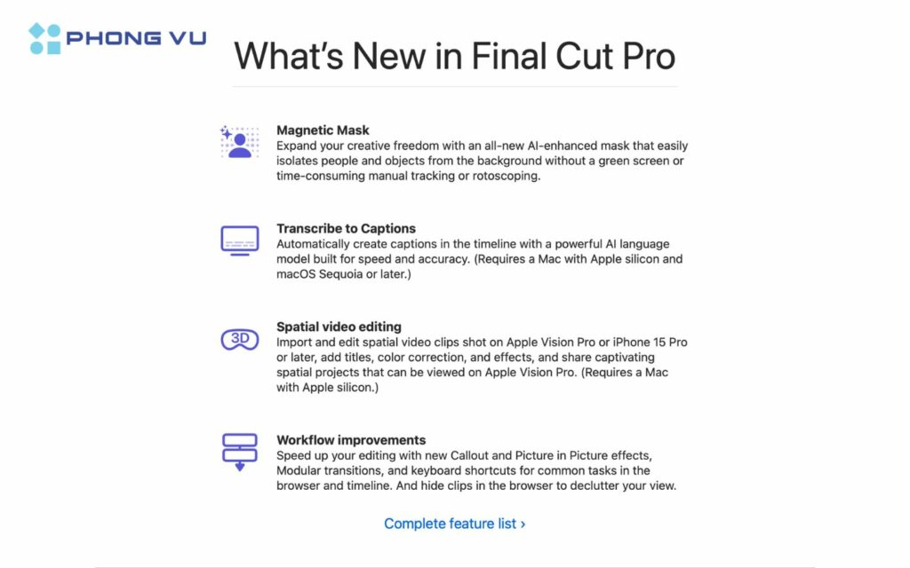 Apple ra mắt Final Cut Pro 11 với nhiều tính năng mới, sẵn sàng cạnh tranh với Adobe 5 Tăng cường tính năng chỉnh sửa trên iPad