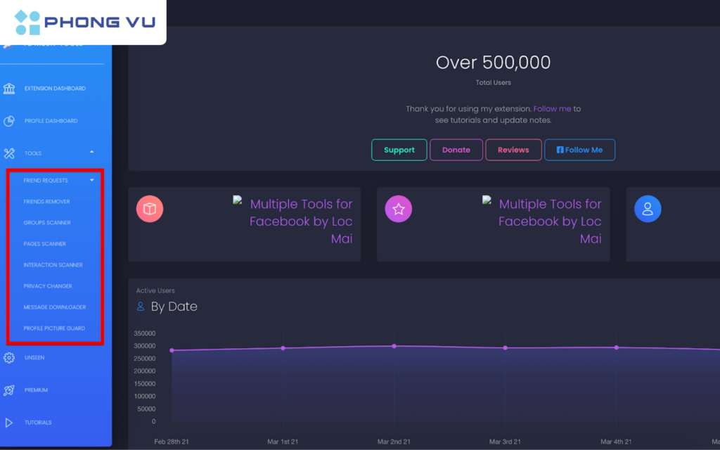 Chọn vào tài khoản đã quét không tương tác > Nhấn Bye Bye rồi chọn Unfriend để xóa