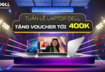 Super Brand Week: Mua Laptop Dell, nhận Coupon giảm đến 400.000 VND dịp Black Friday Chương trình khuyến mãi Super Brand Week, một cơ hội đặc biệt để sở hữu laptop Dell với ưu đãi hấp dẫn