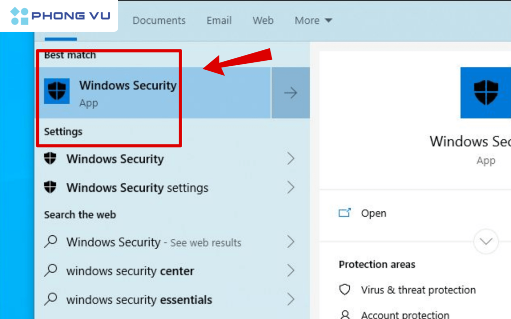 Bật, tắt tường lửa Windows 10 bằng Windows Security