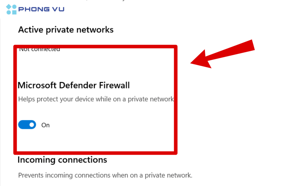 Chuyển trạng thái từ Off sang On