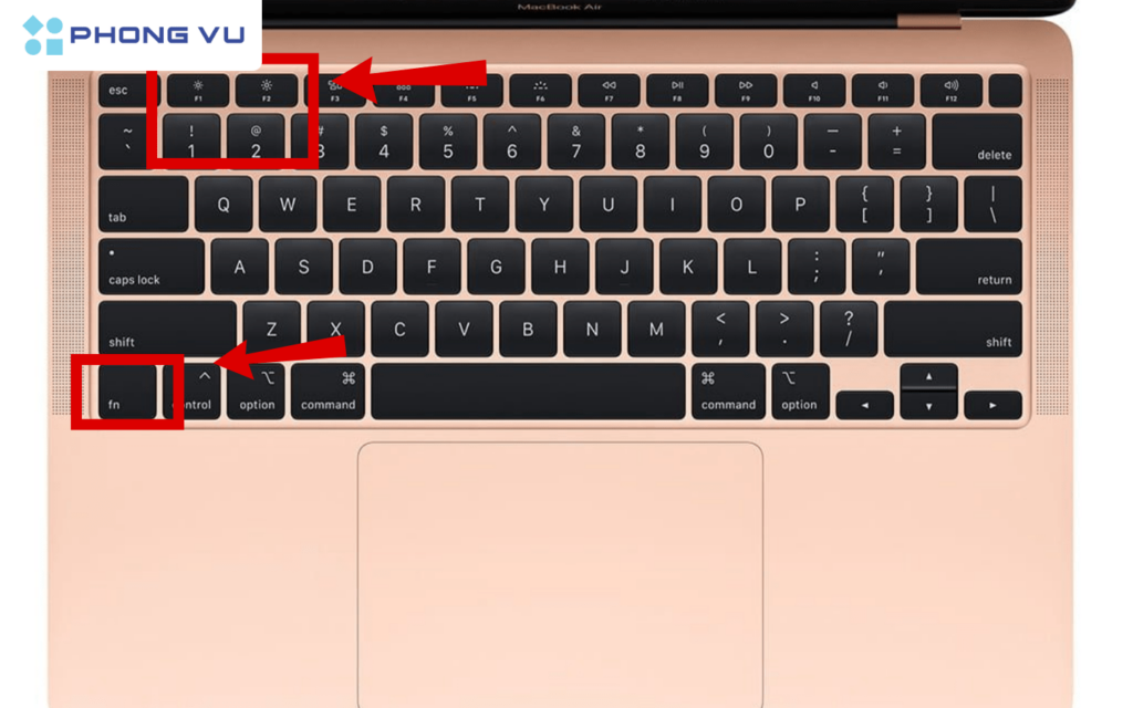 Tổ hợp phím điều chỉnh độ sáng màn hình trên macOS