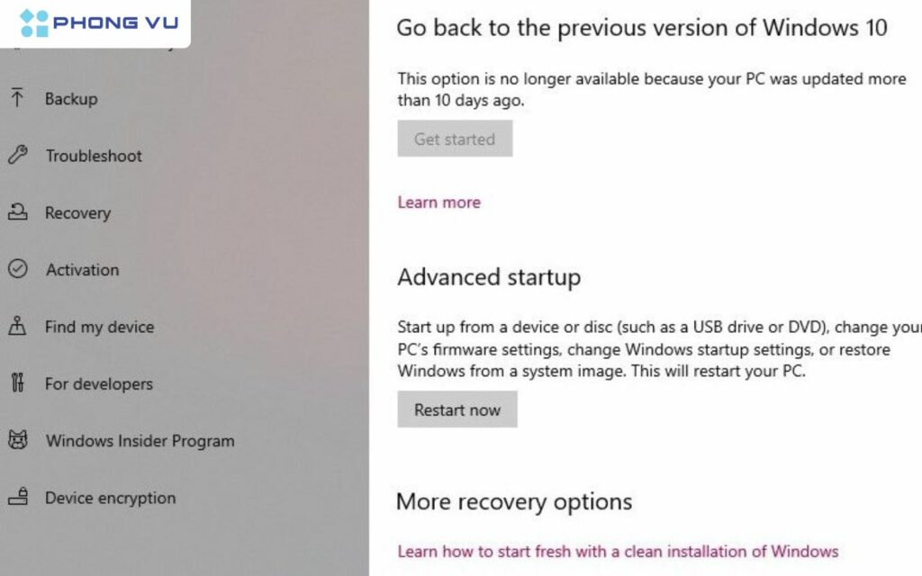 hướng dẫn cách Cách vào BIOS Windows 10 trên PC