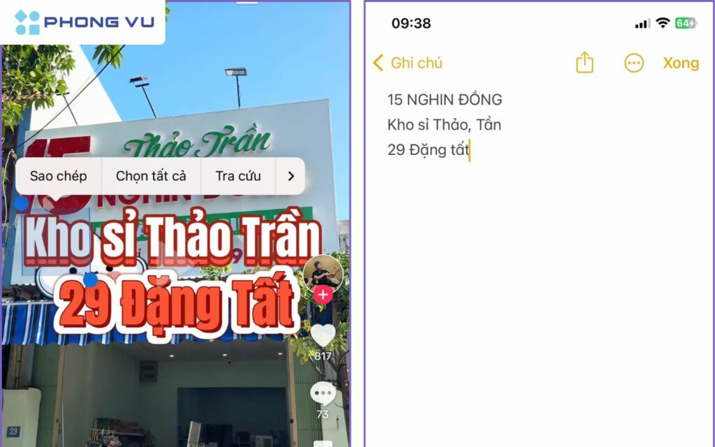 Sử dụng tính năng Live Text trên iOS 15