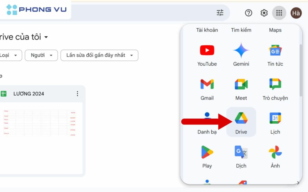 Dùng Google Drive để copy chữ