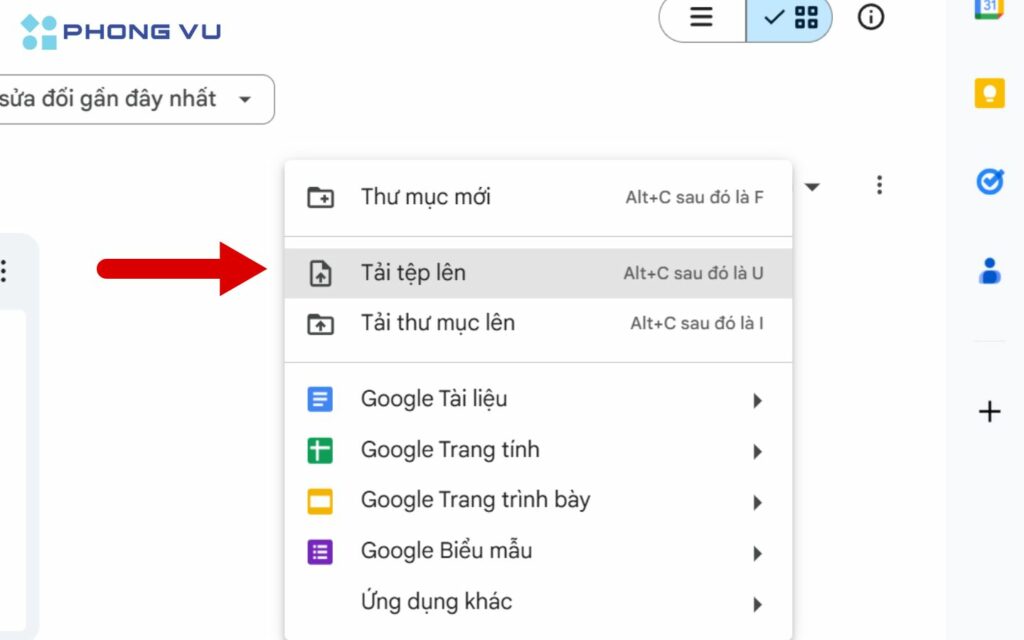 Tải ảnh lên Google Drive