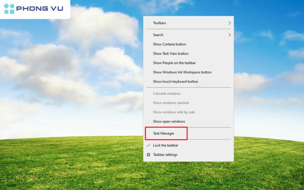 Nhấn tổ hợp phím Ctrl + Shift + Esc.