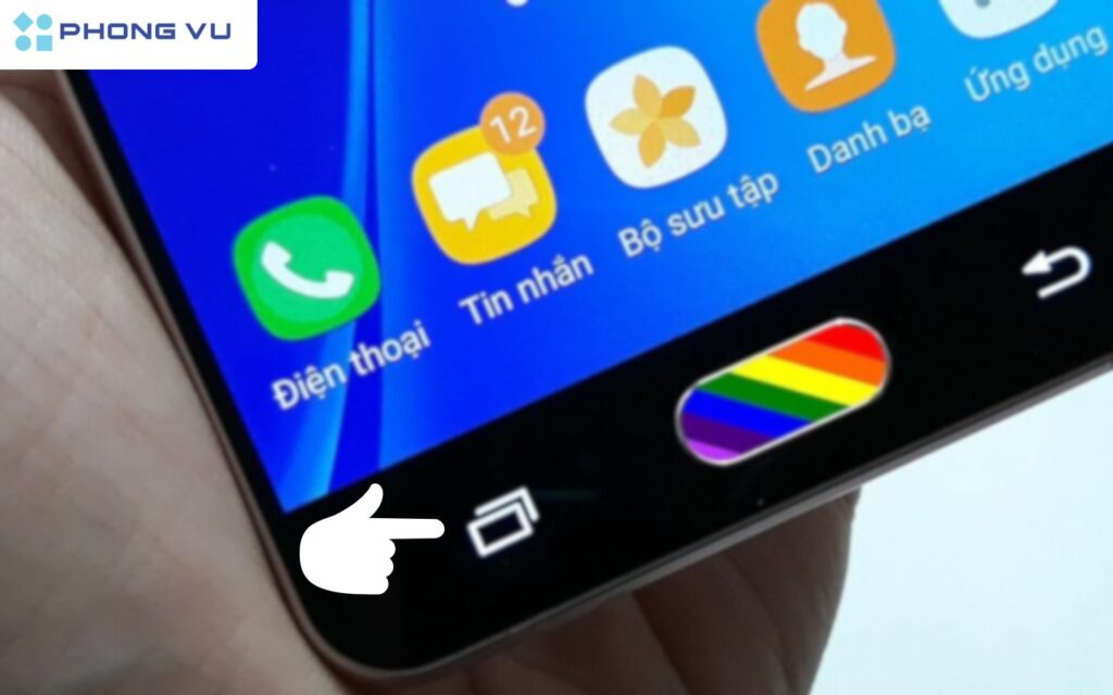 Nhấn vào nút đa nhiệm