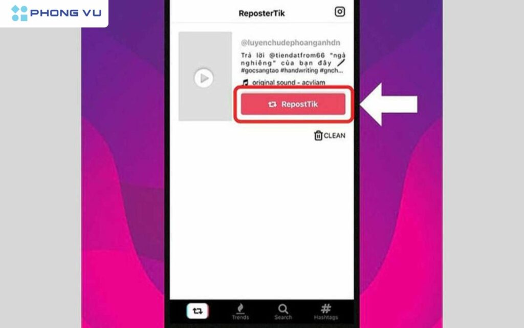 Cách Xóa logo TikTok bằng ResposterTik