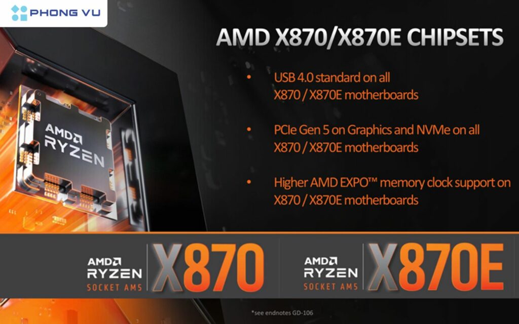 X870 ra mắt với nhiều nâng cấp về tốc độ kết nối và khả năng ép xung, là lựa chọn lý tưởng cho các cấu hình PC hiện đại. 