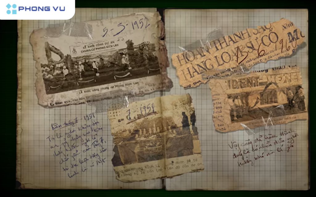 Giải thích cốt truyện game Tai Ương - Chung cư ma ám 10 Quá trình chung cư nơi gia đình Huy được xây dựng nên