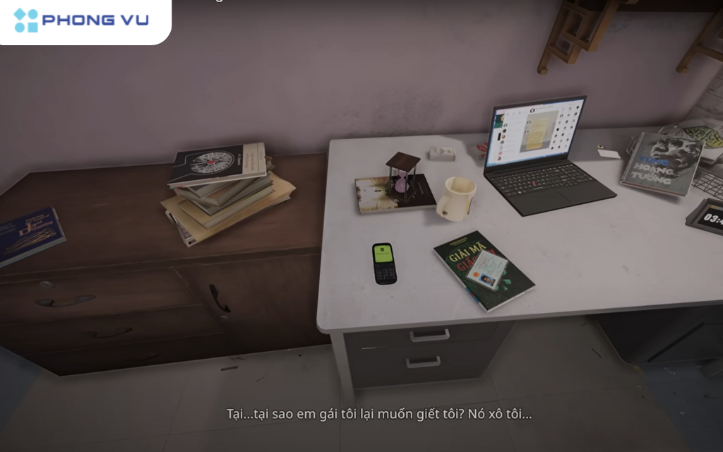 Giải thích cốt truyện game Tai Ương - Chung cư ma ám 6 Sau khi tỉnh dậy, Huy liên lạc với thầy bói để tìm hiểu về những giấc mơ của mình.