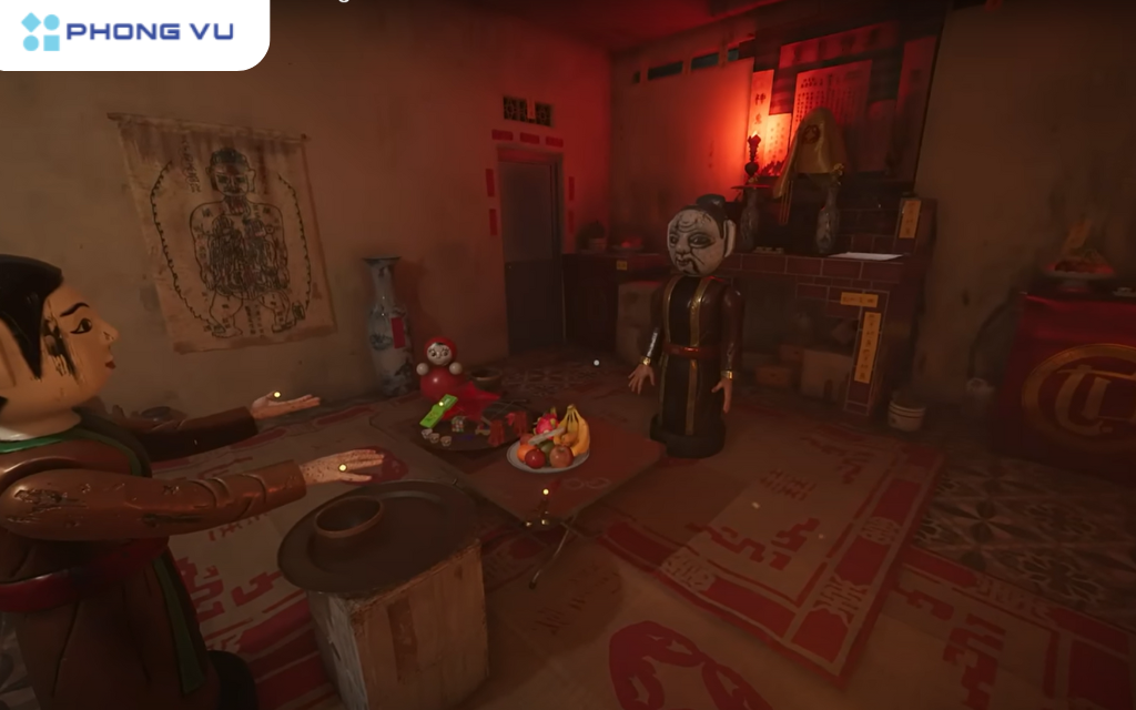 Giải thích cốt truyện game Tai Ương - Chung cư ma ám 7 Anh biết rằng mẹ mình đã nhờ một thầy pháp thực hiện một nghi thức để sinh ra Huy, với hy vọng gia đình sẽ gặp may mắn