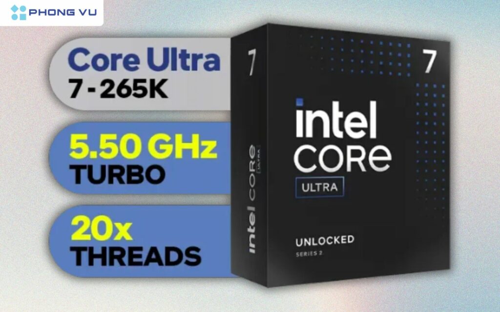 Intel Core Ultra 7 265K là một sản phẩm nổi bật trong bộ sưu tập vi xử lý Ultra Series 2, thuộc kiến trúc Arrow Lake.