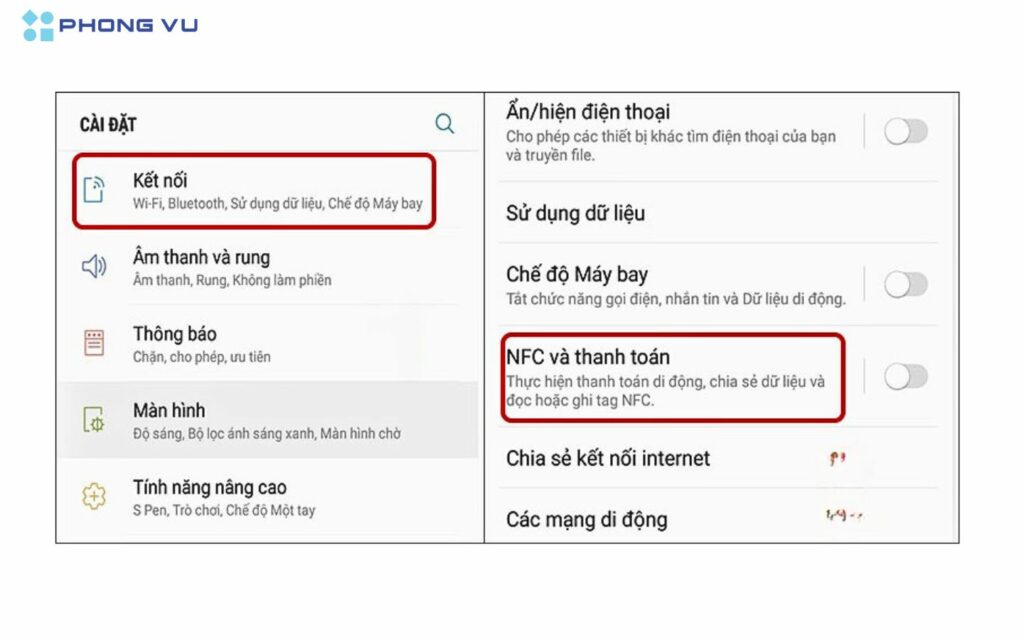 Cách kích hoạt NFC trên Android