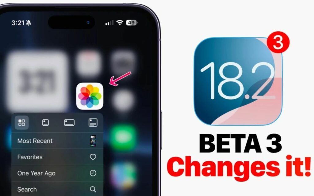 iOS 18.2 beta 3 có nhiều thay đổi lớn trong ứng dụng Ảnh