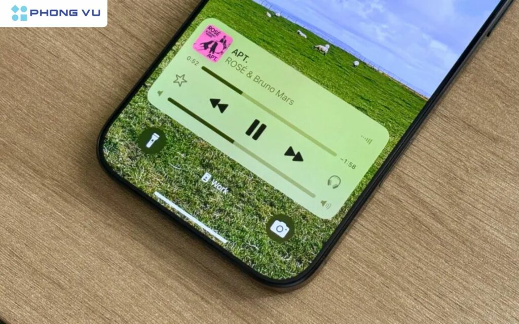 Điều chỉnh âm lượng nhạc nhanh chóng nhờ thanh trượt trên màn hình