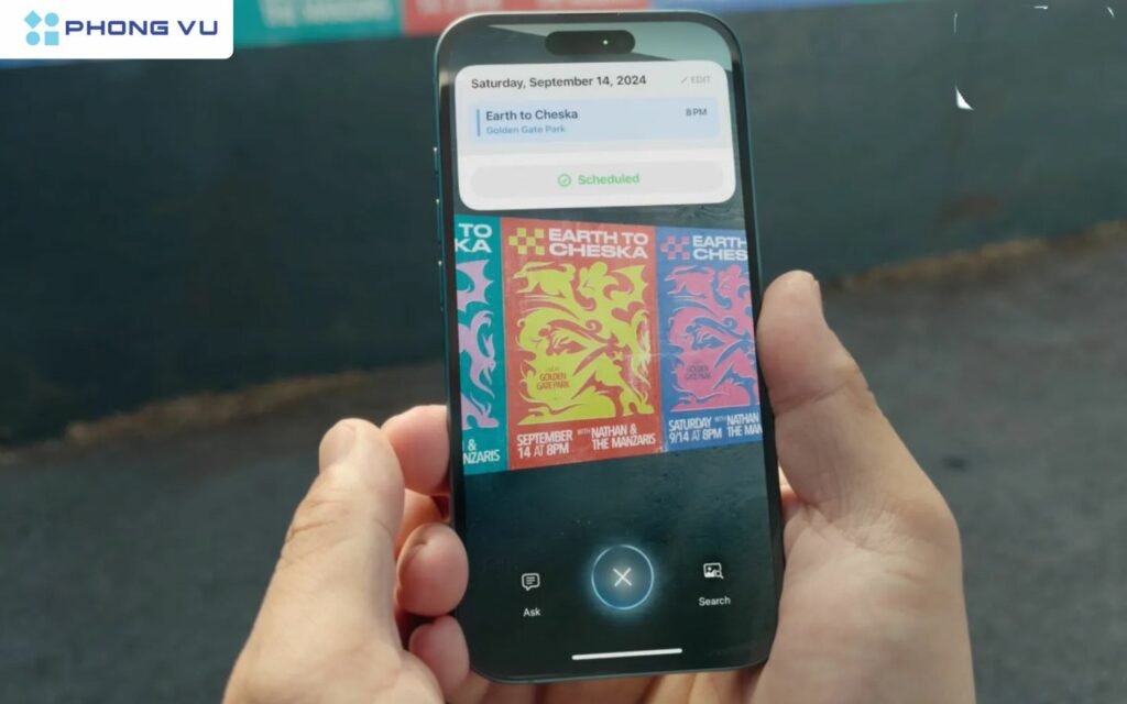 Người dùng có thể nhận diện đối tượng qua tính năng Visual Intelligence