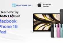 Mua iPad, MacBook tại Phong Vũ – Tặng coupon & Giảm giá nhân dịp 20/11