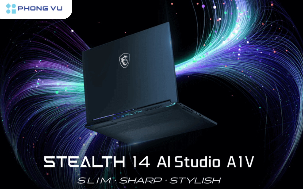 MSI Stealth 14 A1VFG-085VN nhỏ gọn, mạnh mẽ với CPU Intel Core Ultra 7, RTX 4060, màn hình OLED 2.8K