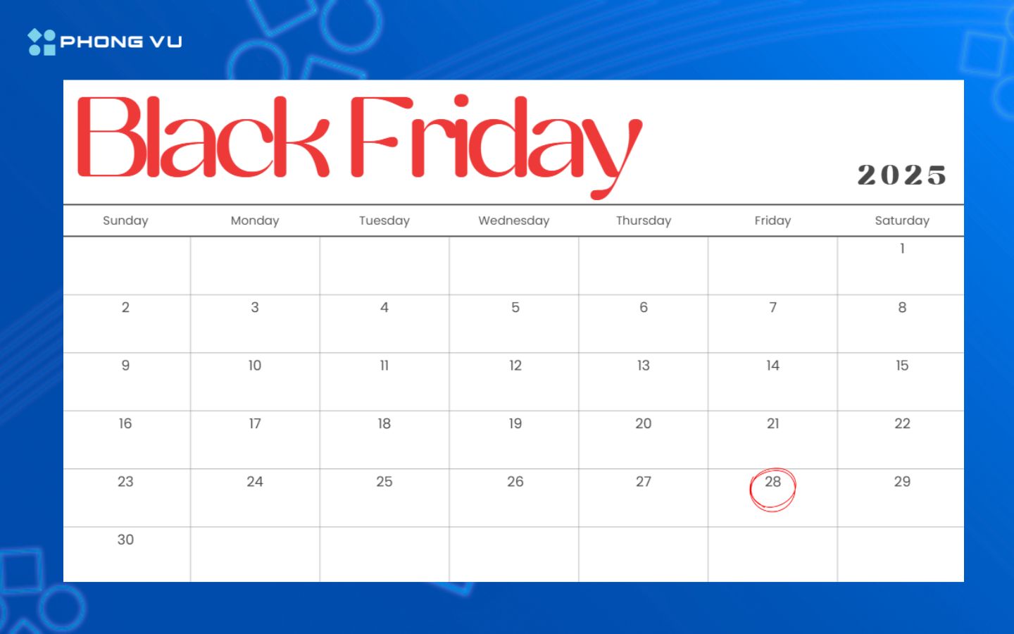 Black Friday 2025 là ngày nào? Còn bao nhiêu ngày nữa đến Black Friday 2025? 3 Lịch ngày Black Friday sẽ diễn ra vào tháng 11