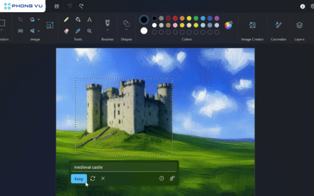Ứng dụng Paint thêm tính năng thêm và xóa vật thể