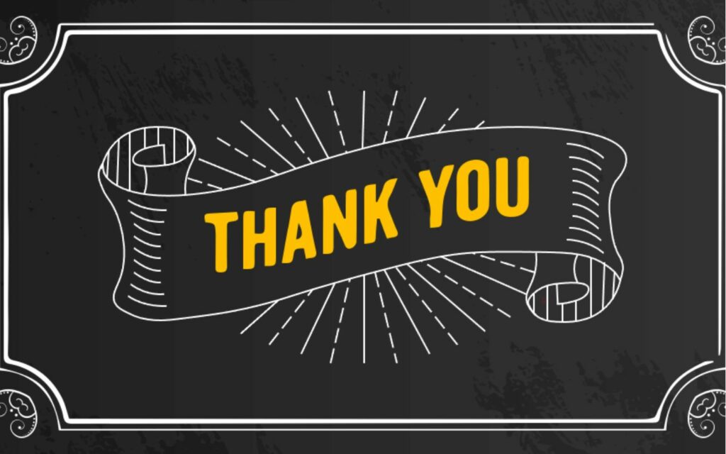 Kết thúc ấn tượng với slide phong cách retro