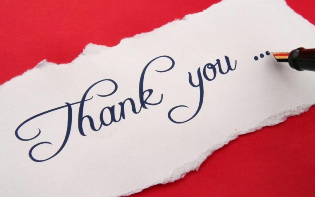 Lời cảm ơn chân thành viết tay luôn mang một giá trị đặc biệt