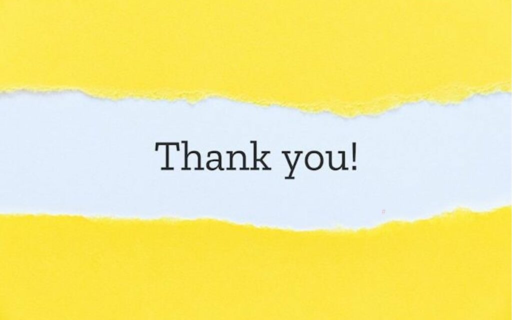 Slide cảm ơn với bảng màu pastel nhẹ nhàng