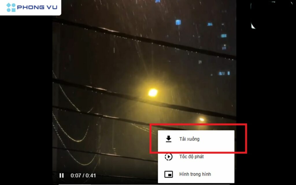 Chọn Tải xuống và lưu video trên thiết bị của bạn