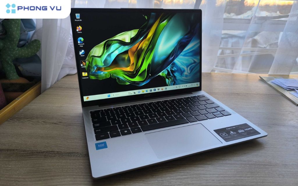 Top 10 laptop văn phòng giá dưới 25 triệu bán chạy nhất tại Phong Vũ 2 Acer Aspire Lite AL14-51M-59BN: Laptop văn phòng mỏng nhẹ, cấu hình mạnh mẽ, pin trâu, giá cả phải chăng - lựa chọn lý tưởng cho công việc.