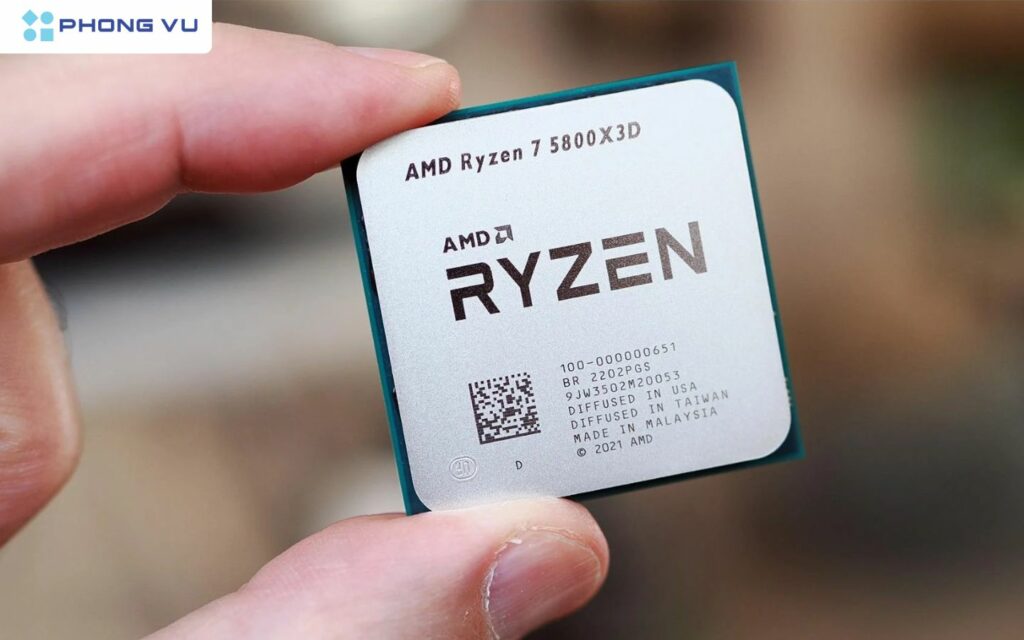 Với công nghệ 3D V-Cache, Ryzen 7 5800X3D được tối ưu hóa cho gaming, đặc biệt trong các tựa game yêu cầu hiệu suất đơn nhân cao.
