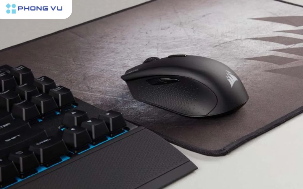 CORSAIR Harpoon RGB Wireless - CH-9311011-AP - Thiết kế nhỏ gọn, đảm bảo trải nghiệm chơi game mượt mà, chính xác