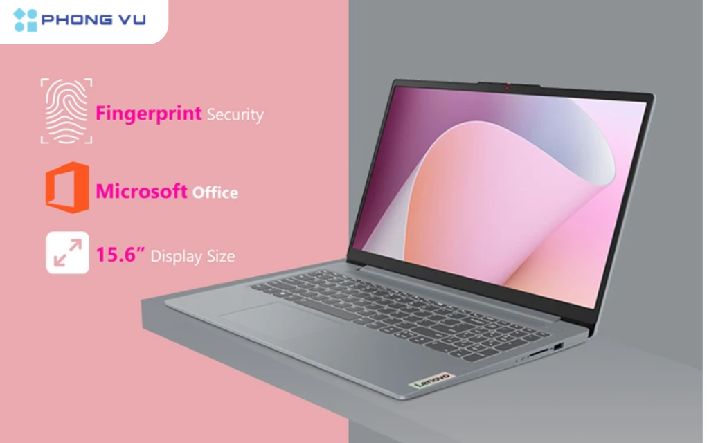 Lenovo Ideapad Slim 3 15ABR8 - 82XM00EJVN là chiếc laptop gọn nhẹ, "cân đẹp" mọi tác vụ văn phòng cơ bản, học tập online hay giải trí nhẹ nhàng.