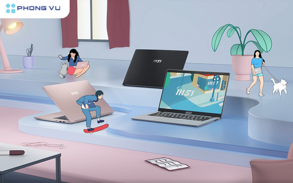 Laptop MSI Modern 14 C13M - 611VN là chiếc laptop hướng đến hiệu năng và sự tiện dụng